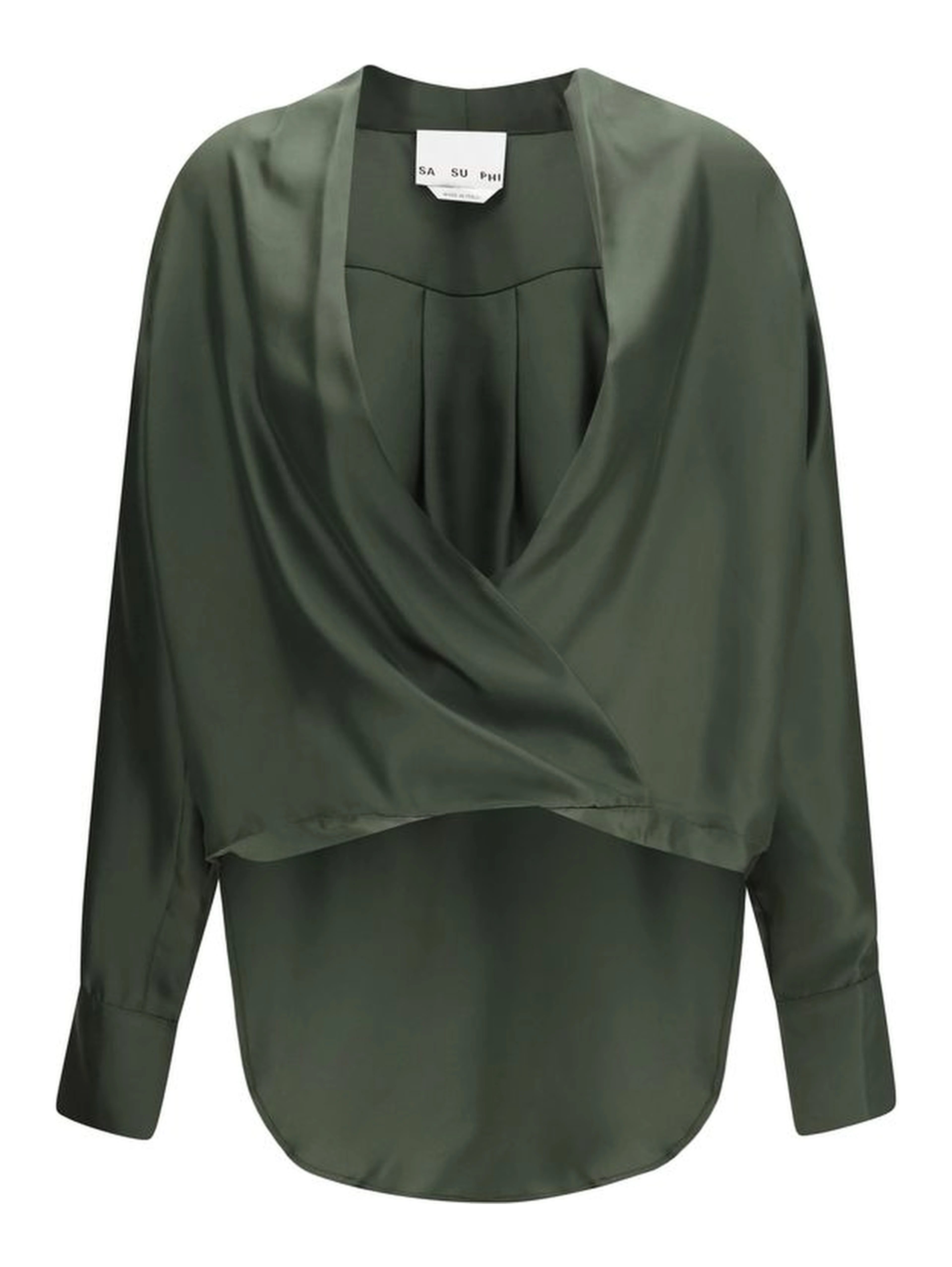 Bicolor Silk Blouse