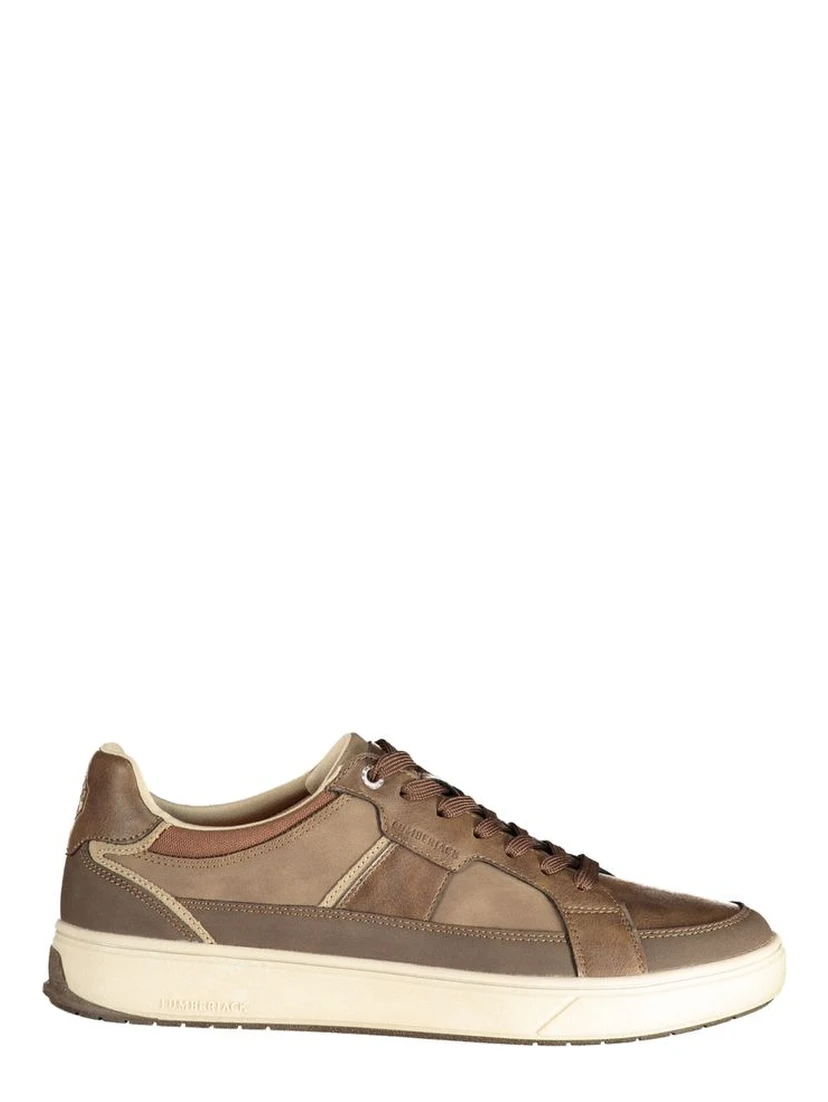 Brown Polyester Mens Sneaker