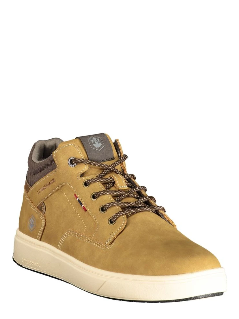 Brown Polyurethane Men's Sneaker
