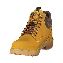 Yellow Leather Mens Sneaker