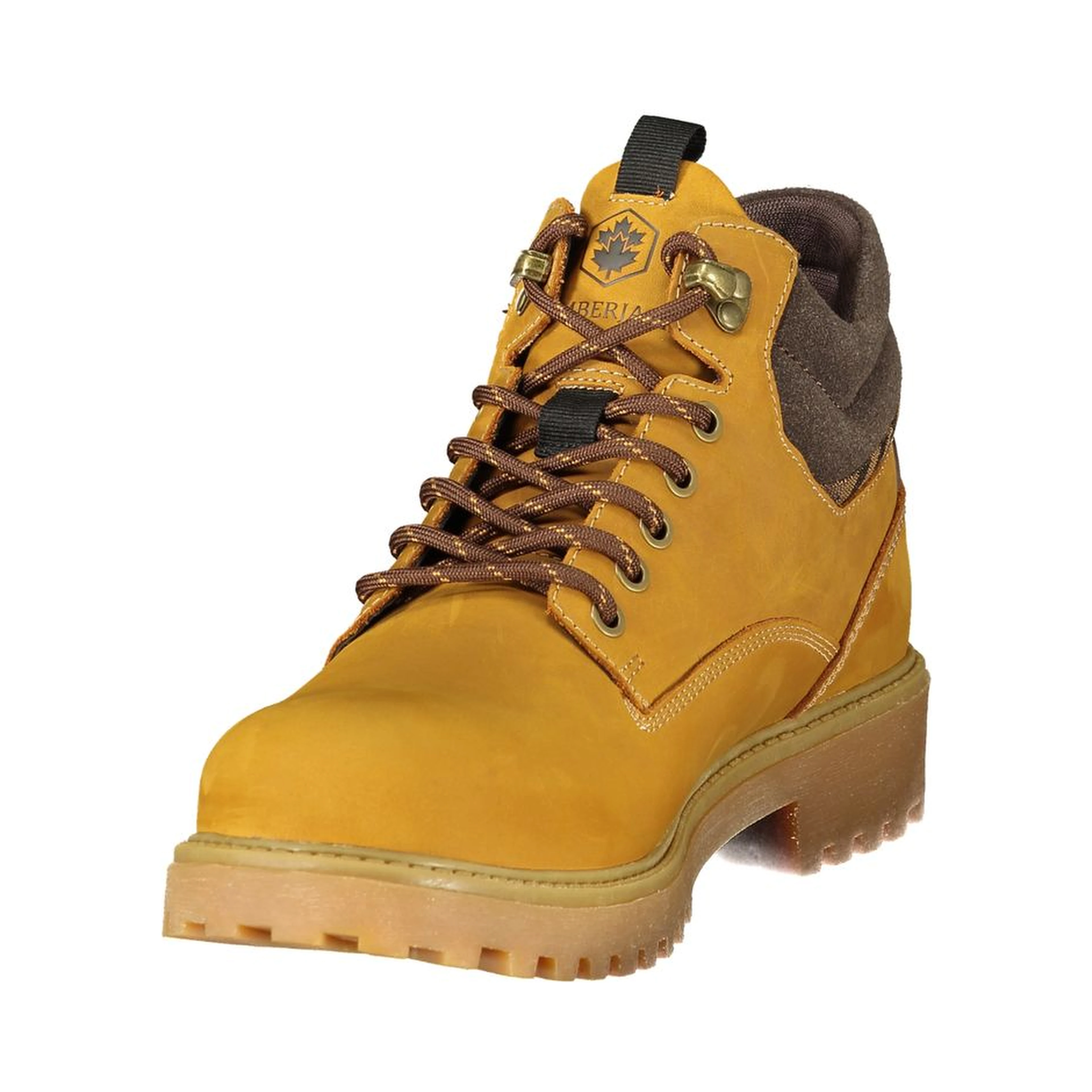 Yellow Leather Mens Sneaker