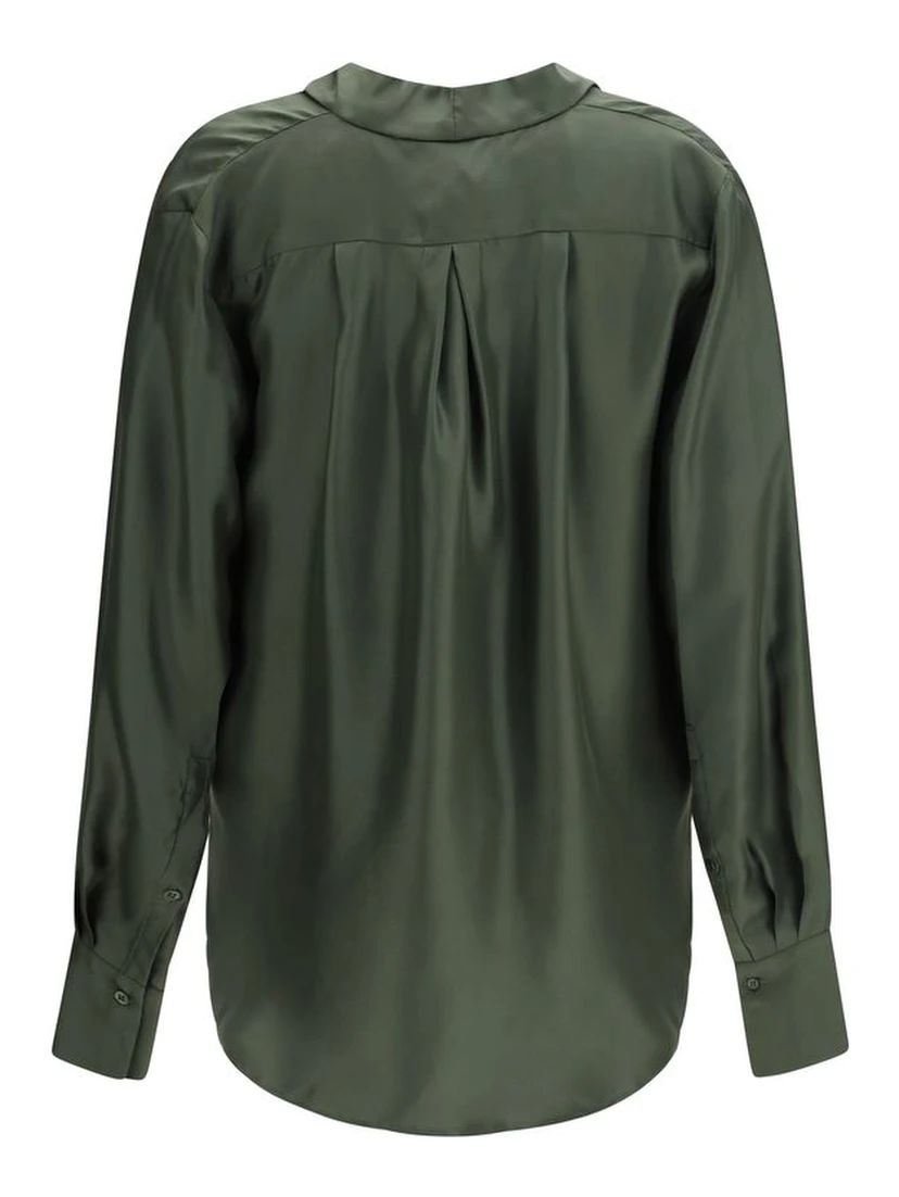 Bicolor Silk Blouse