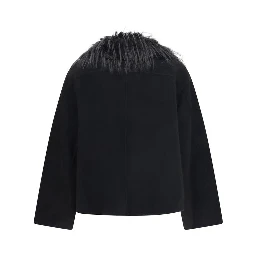 Black Wool Oves Aries Full-Length Jacket