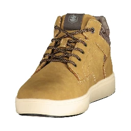 Brown Polyurethane Men's Sneaker