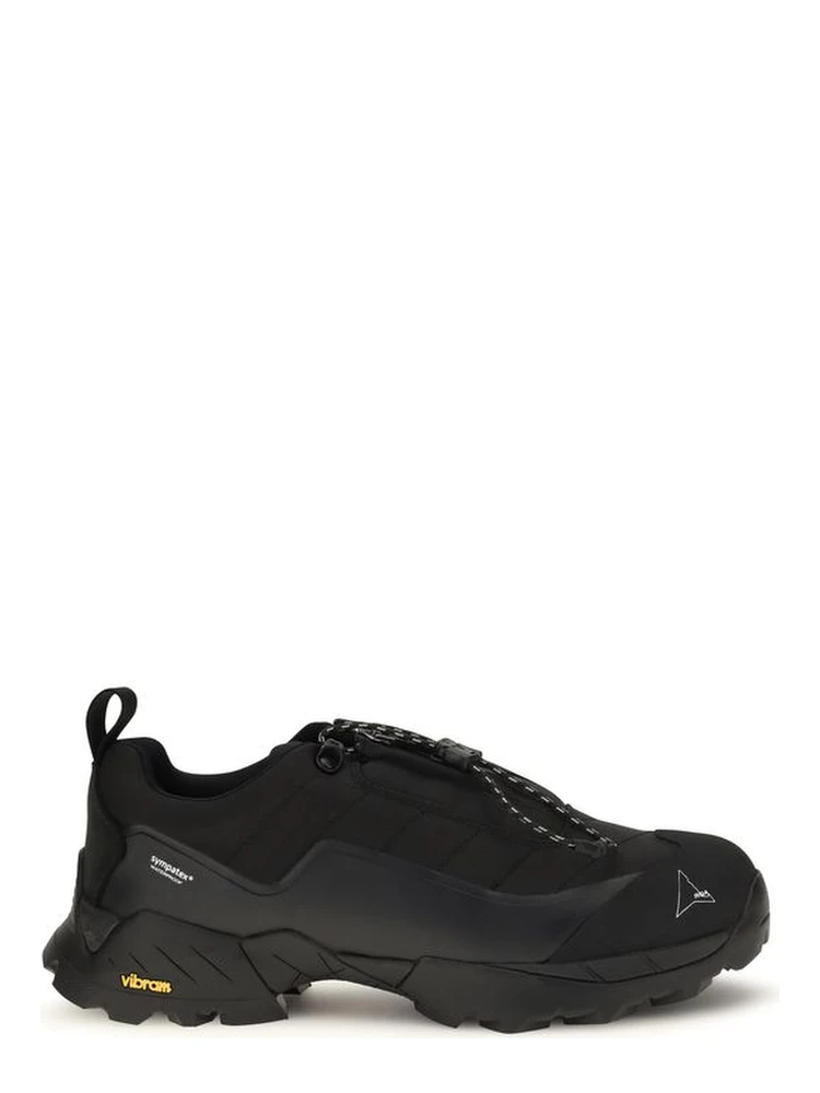 Black Polyamide Athletic Sneakers