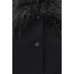 Black Wool Oves Aries Full-Length Jacket