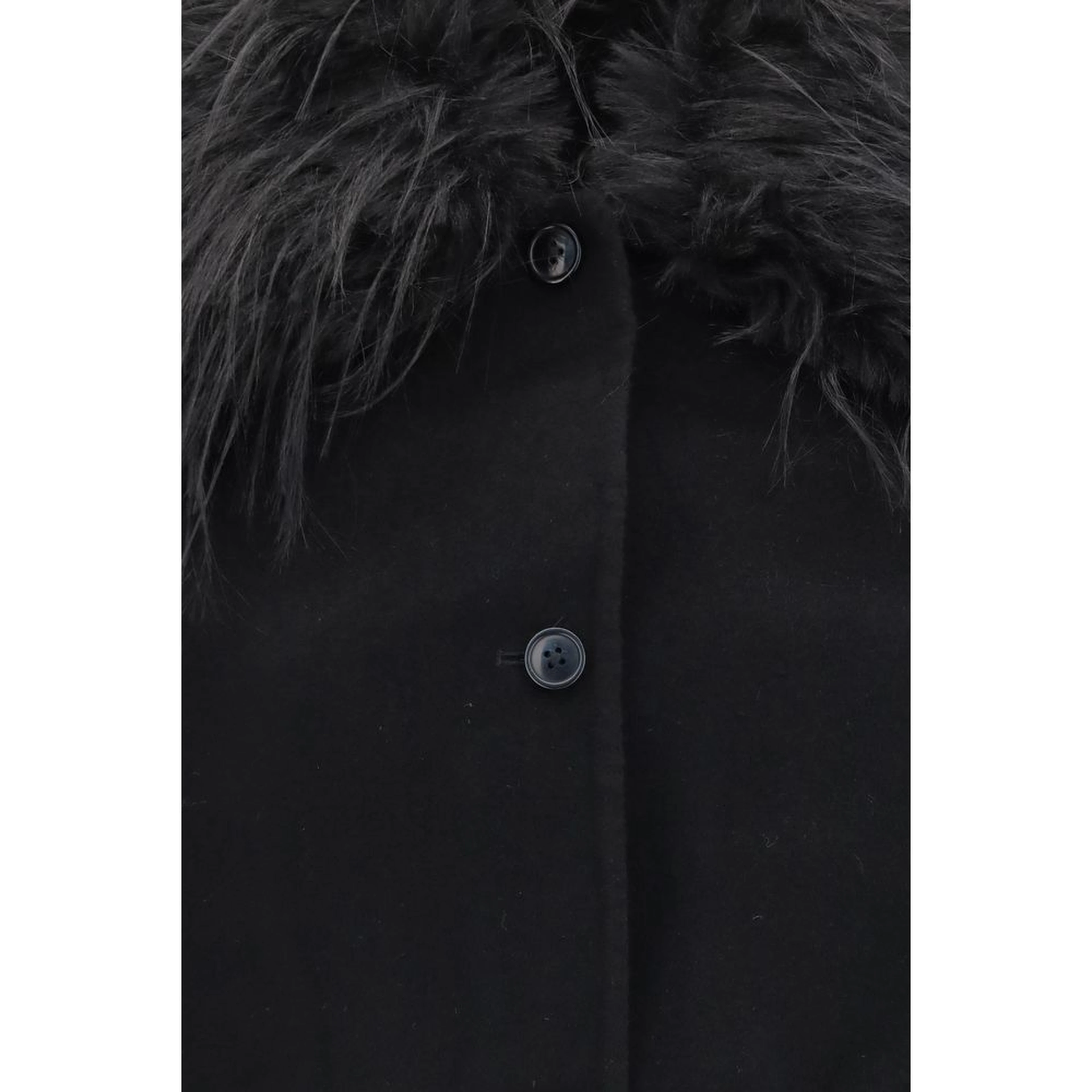 Black Wool Oves Aries Full-Length Jacket