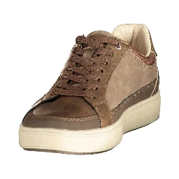 Brown Polyester Mens Sneaker