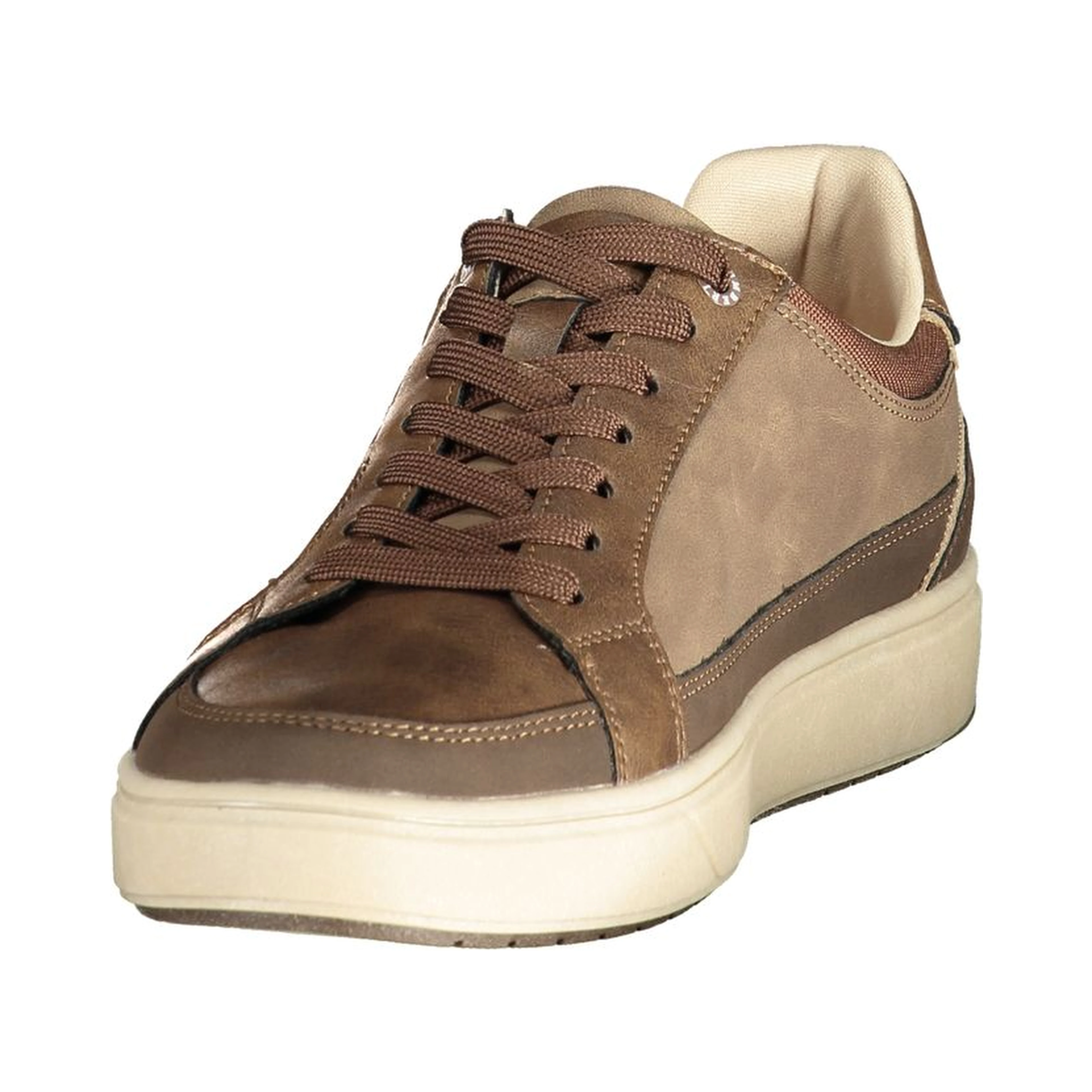 Brown Polyester Mens Sneaker