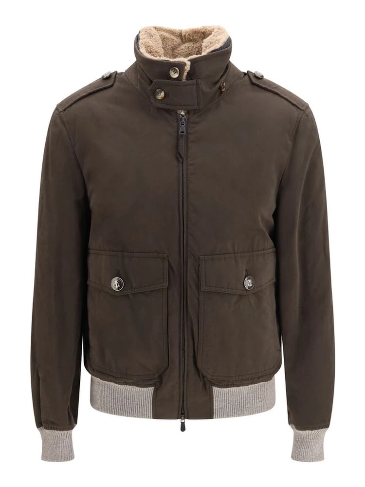 Brown Cotton Bomber