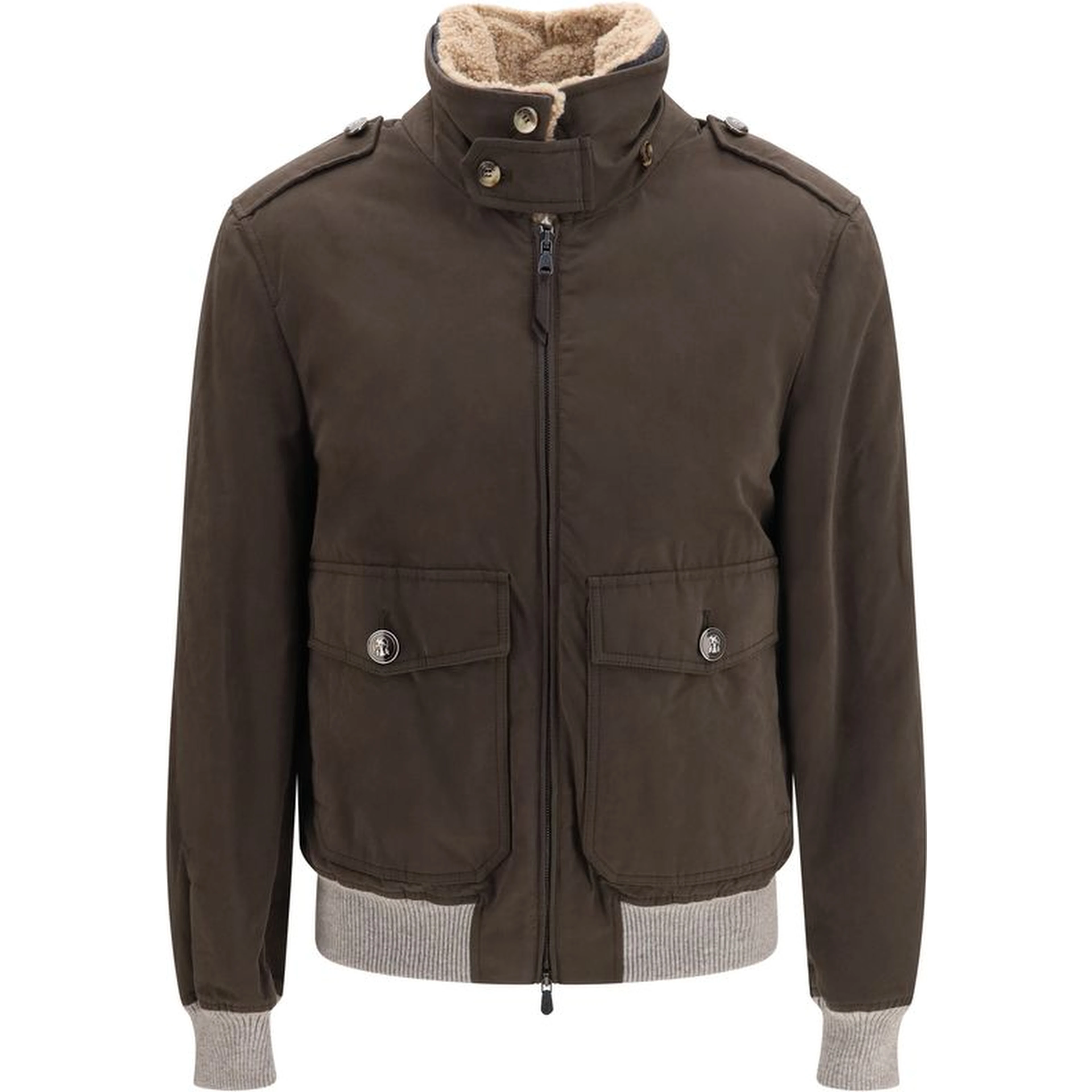 Brown Cotton Bomber