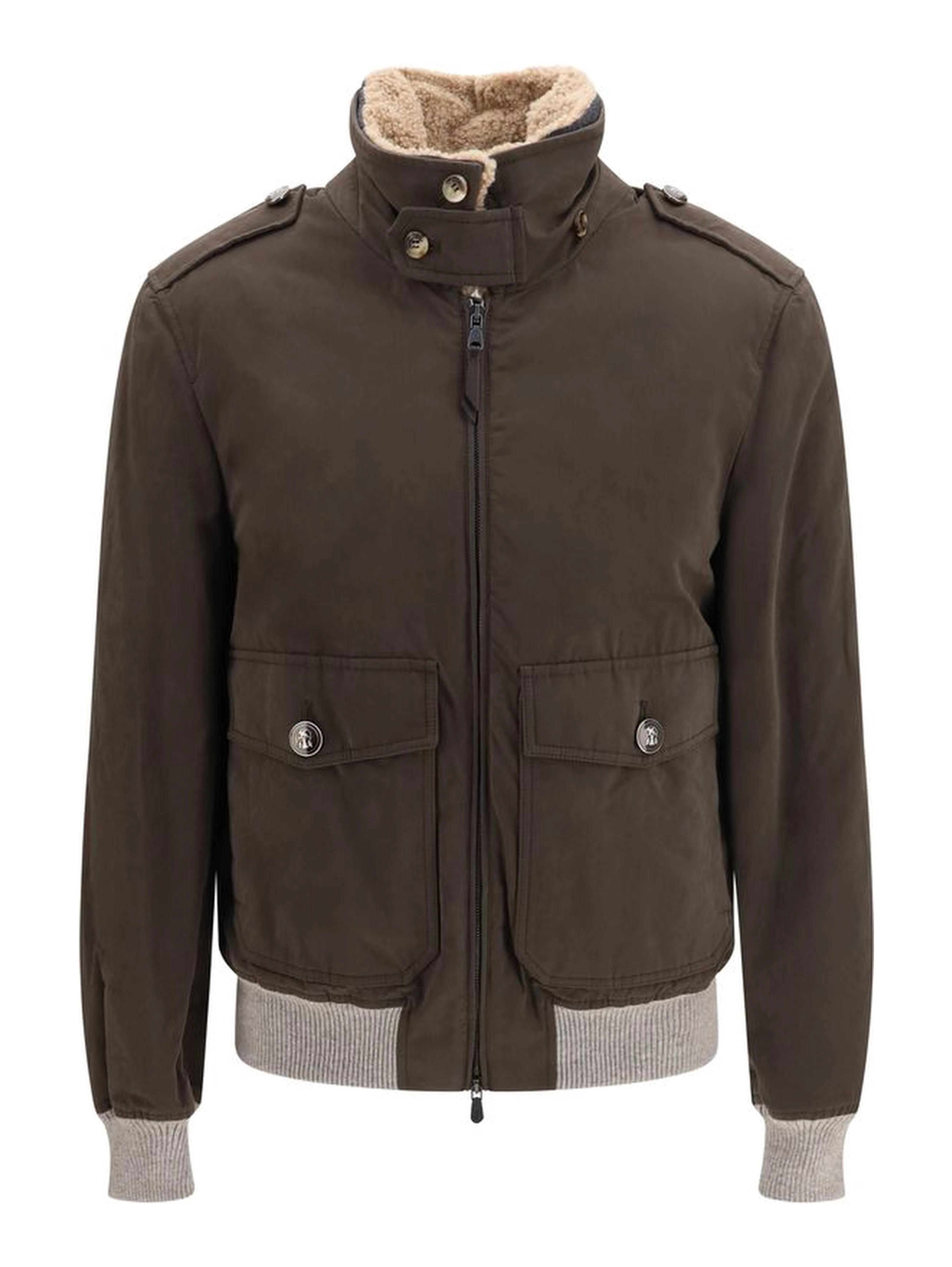 Brown Cotton Bomber