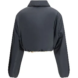 Gray Recycled Polyamide Shell Jacket
