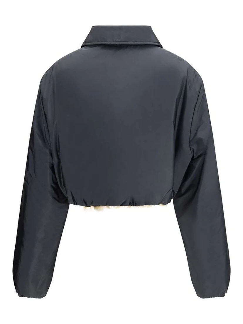 Gray Recycled Polyamide Shell Jacket