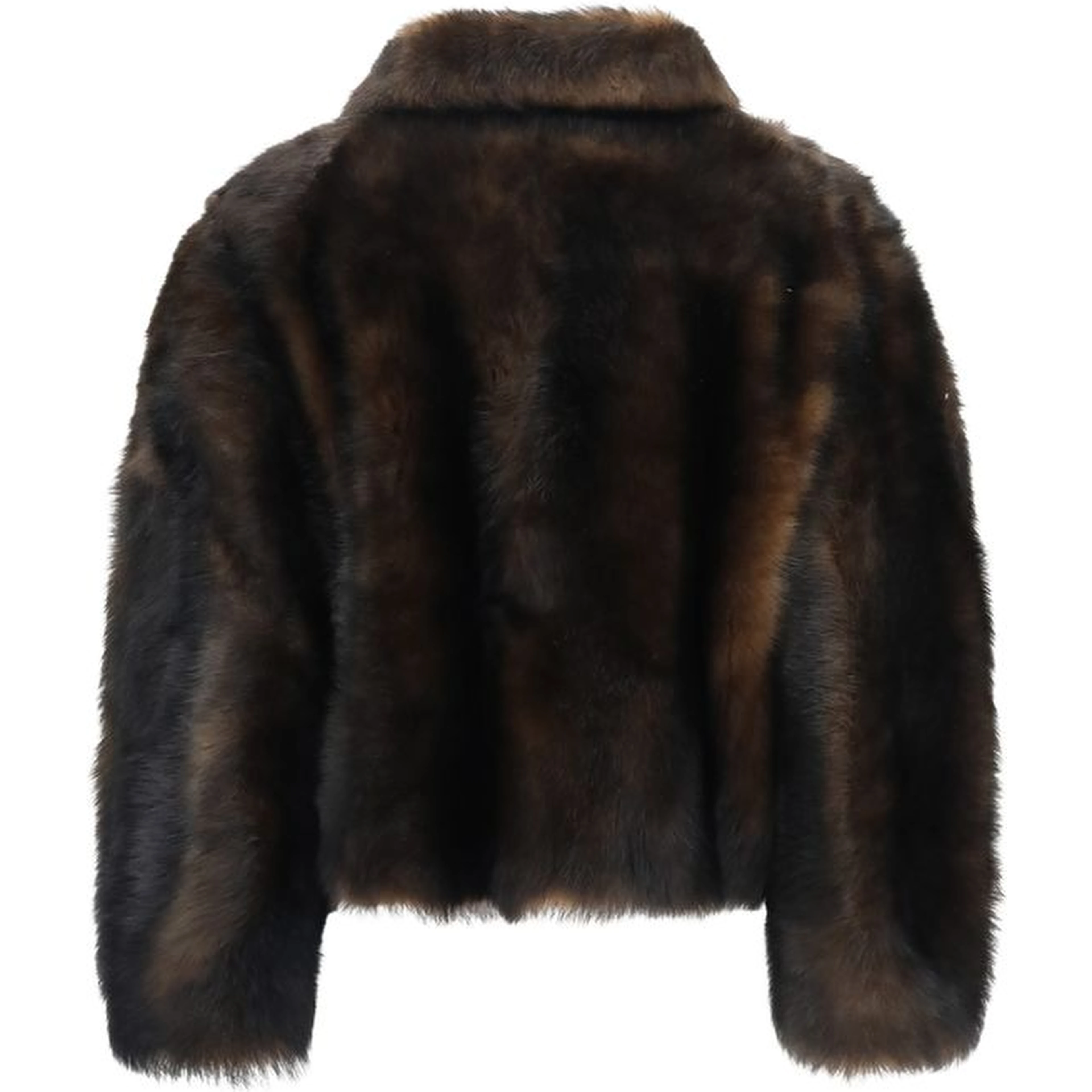 Brown Lambskin Full-Length Jacket