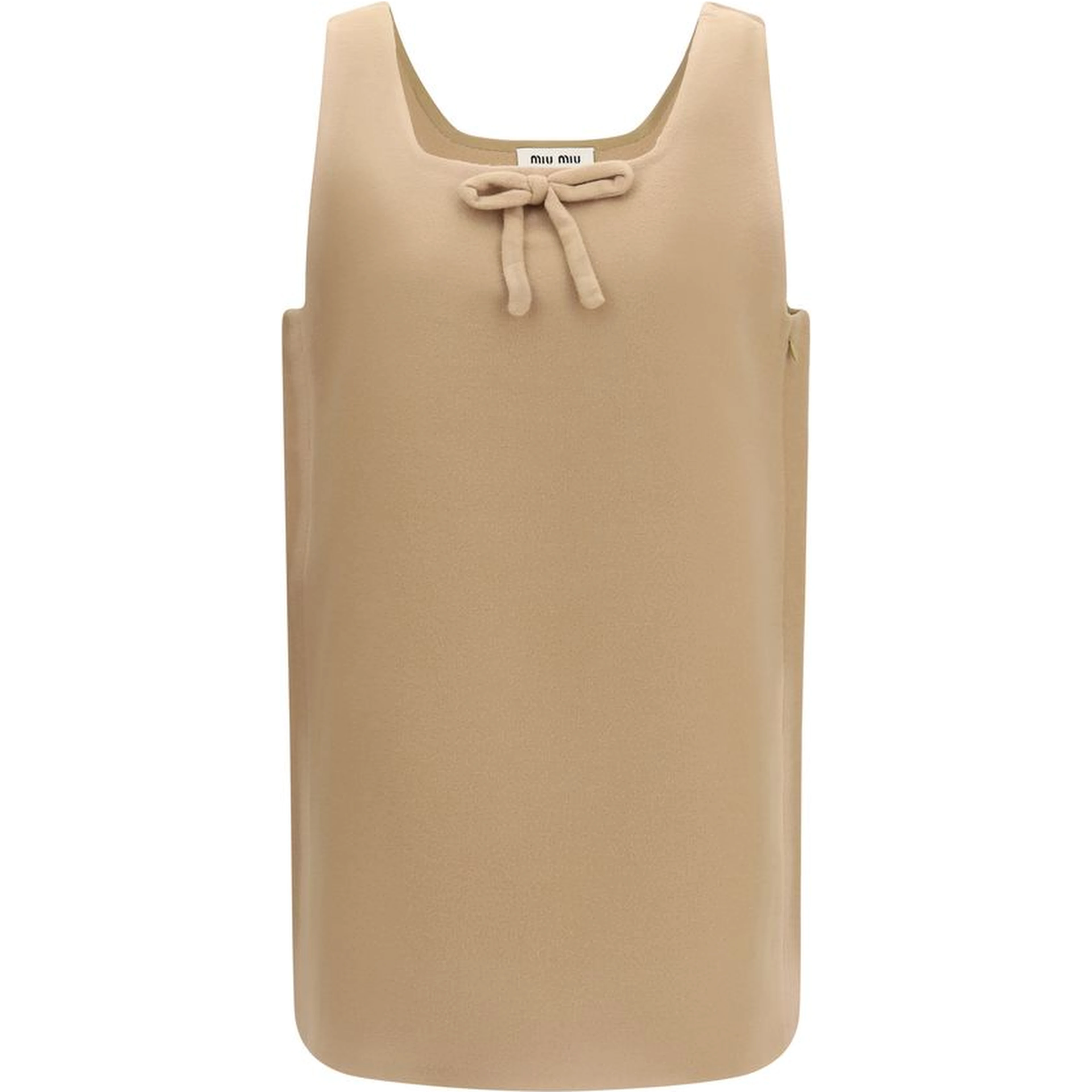 Beige Wool Oves Aries Casual Dress
