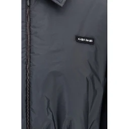 Gray Recycled Polyamide Shell Jacket