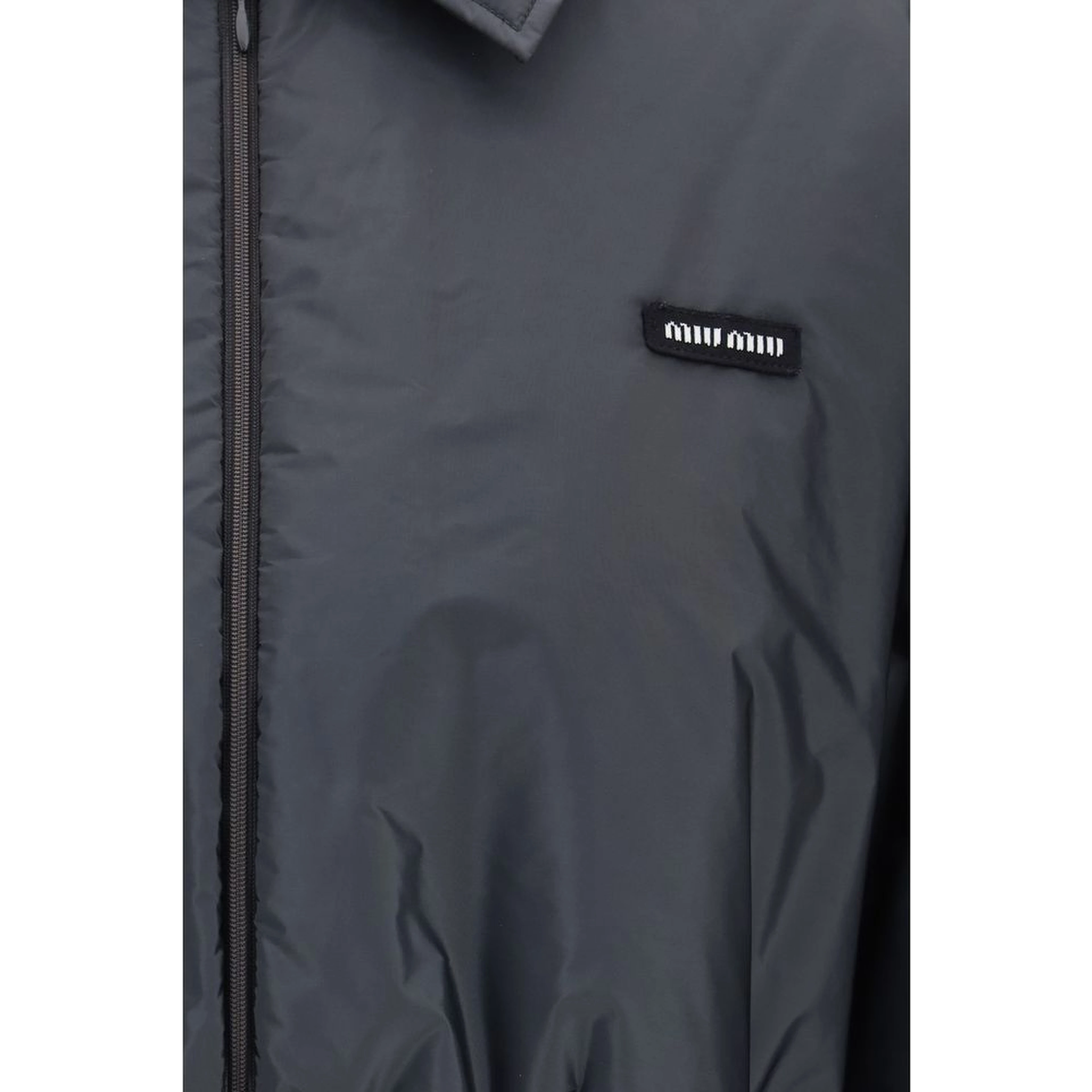 Gray Recycled Polyamide Shell Jacket