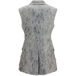 Gray Wool Oves Aries Sleeveless Jacket