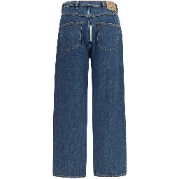Blue Cotton Jeans Denim