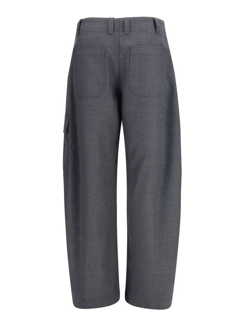 Gray Wool Oves Aries Cargo Pants