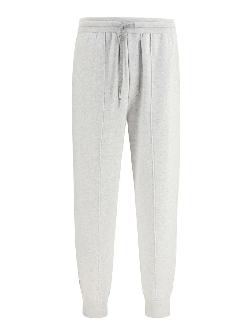 Gray Cashmere Casual Pants