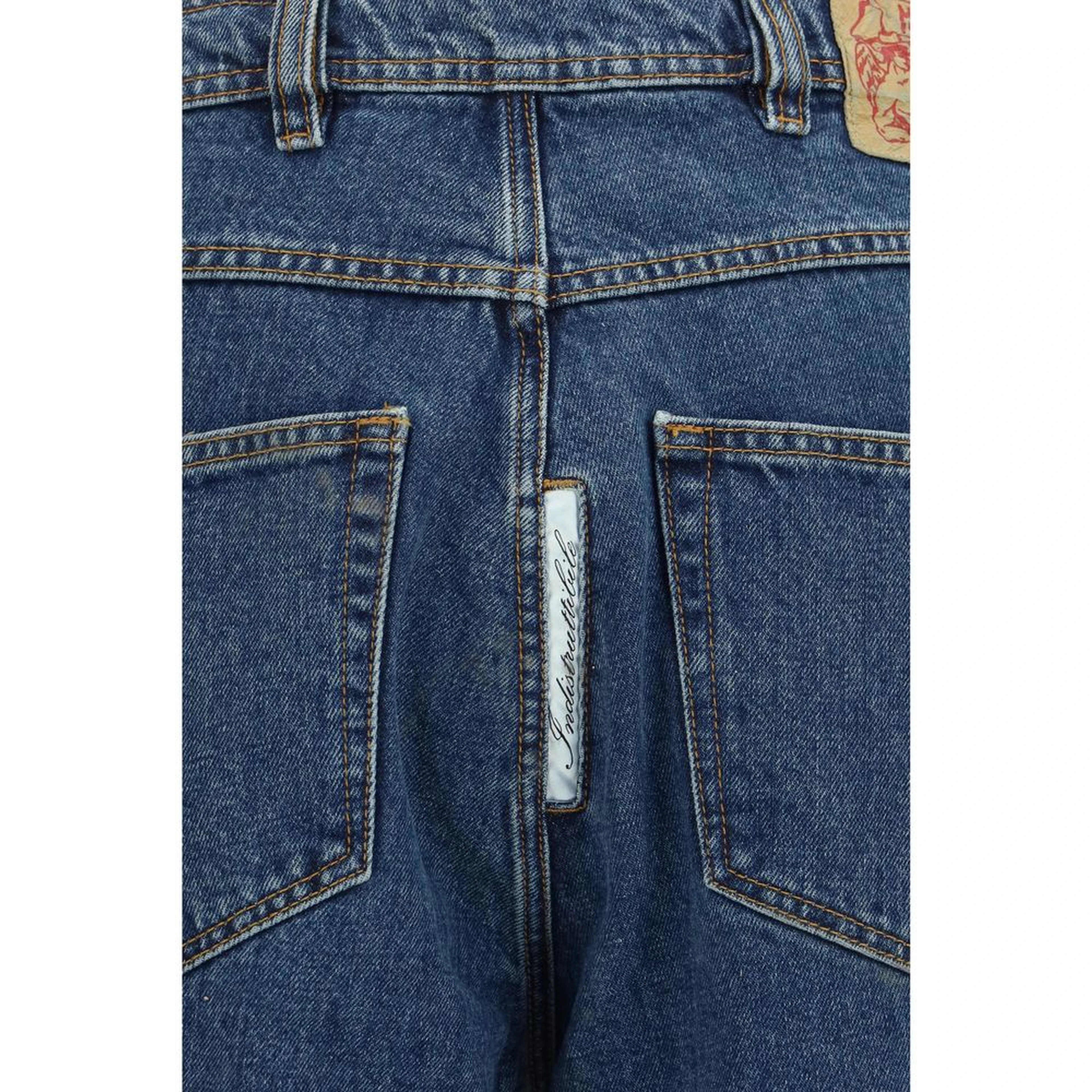 Blue Cotton Jeans Denim