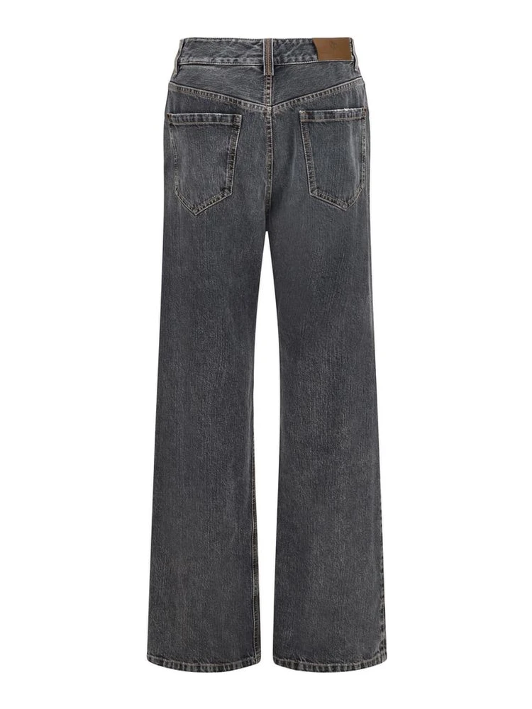 Gray Cotton Straight-Leg Jeans alternative