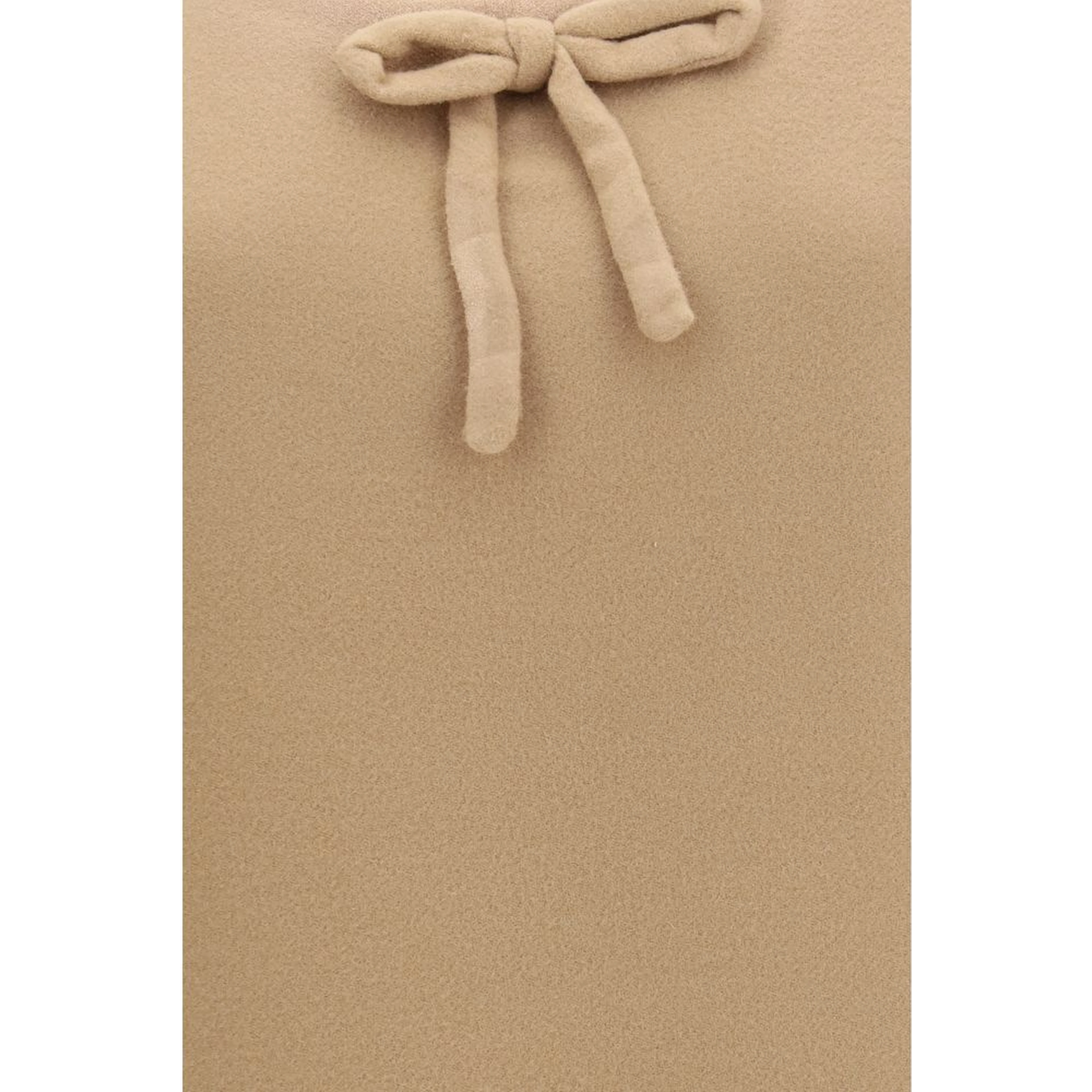 Beige Wool Oves Aries Casual Dress