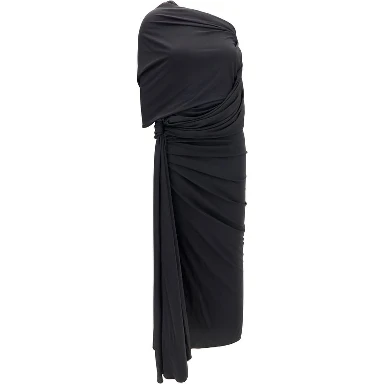 Black Viscose Cocktail Dress