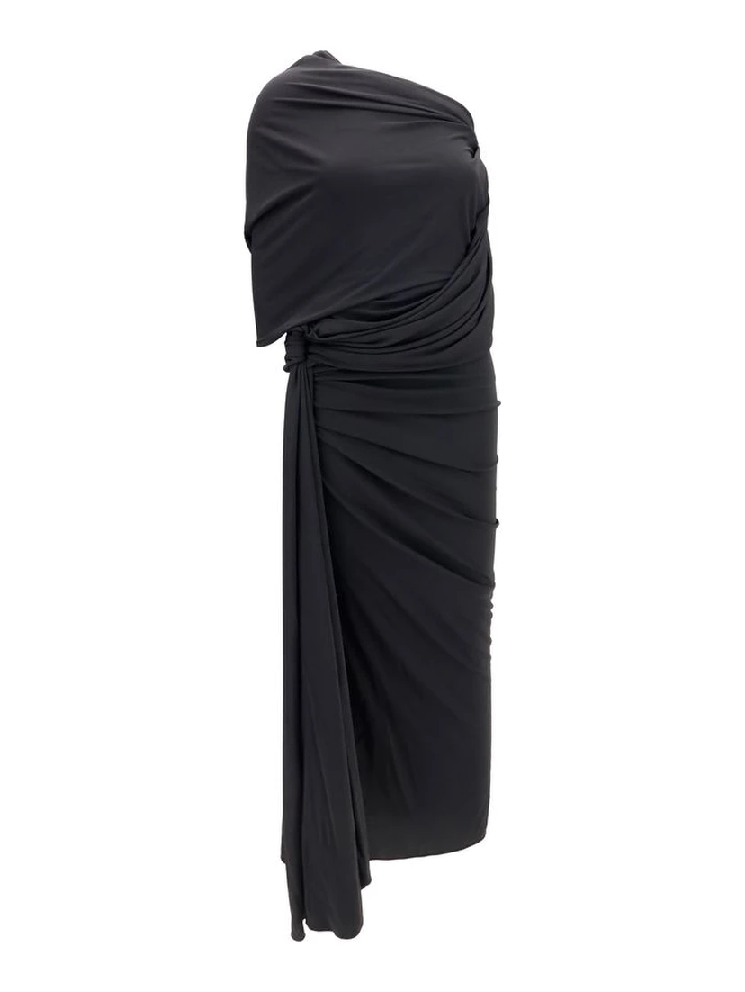 Black Viscose Cocktail Dress