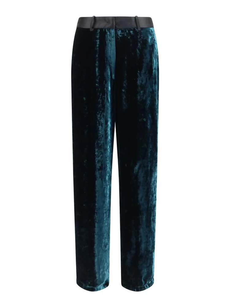 Bicolor Viscose Dress Pants