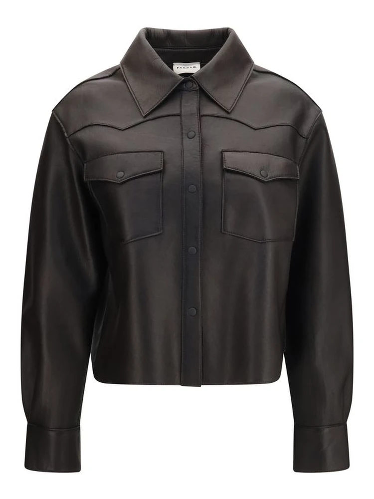 Black Lamb Leather Leather Jacket