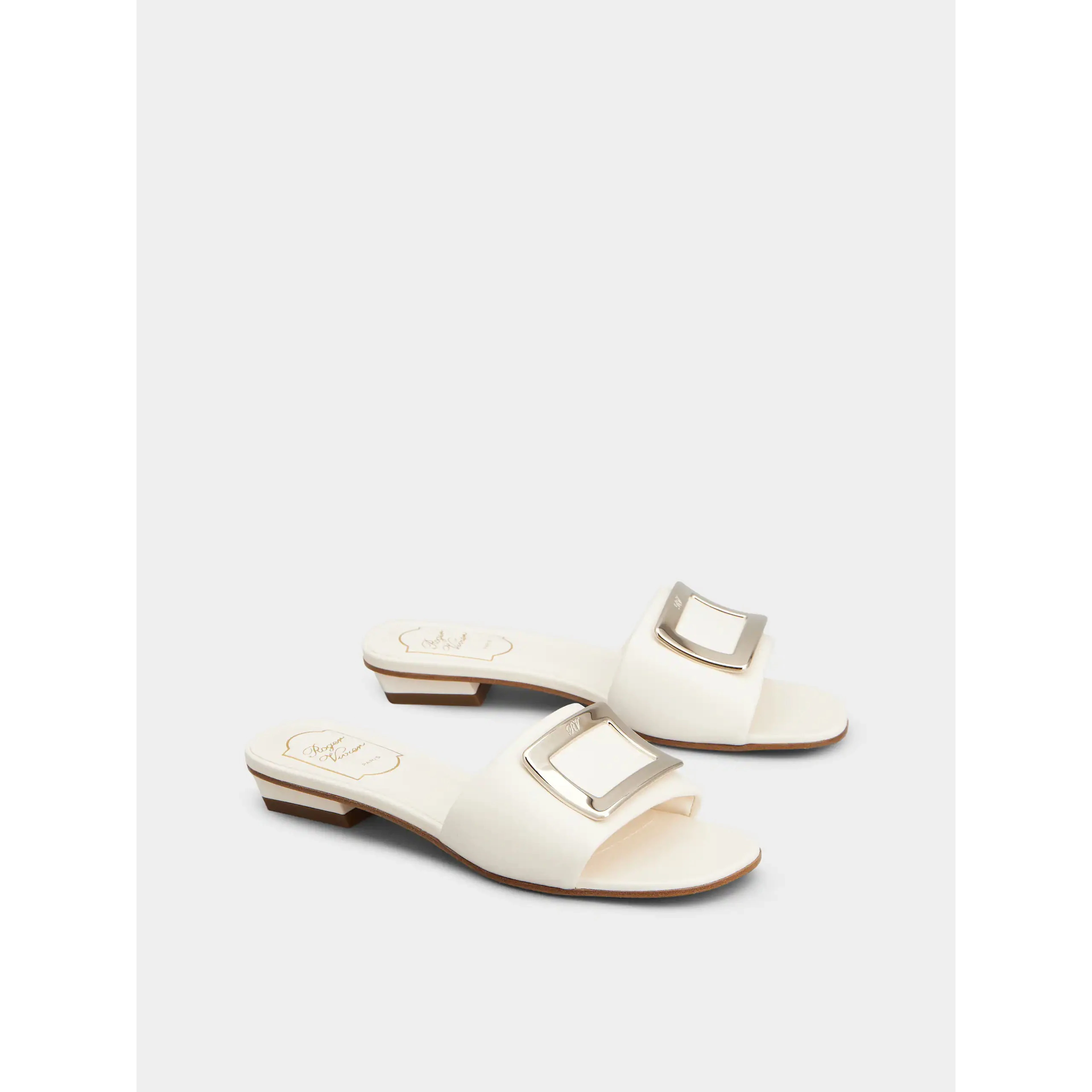 "Belle Vivier 20mm" heeled mules