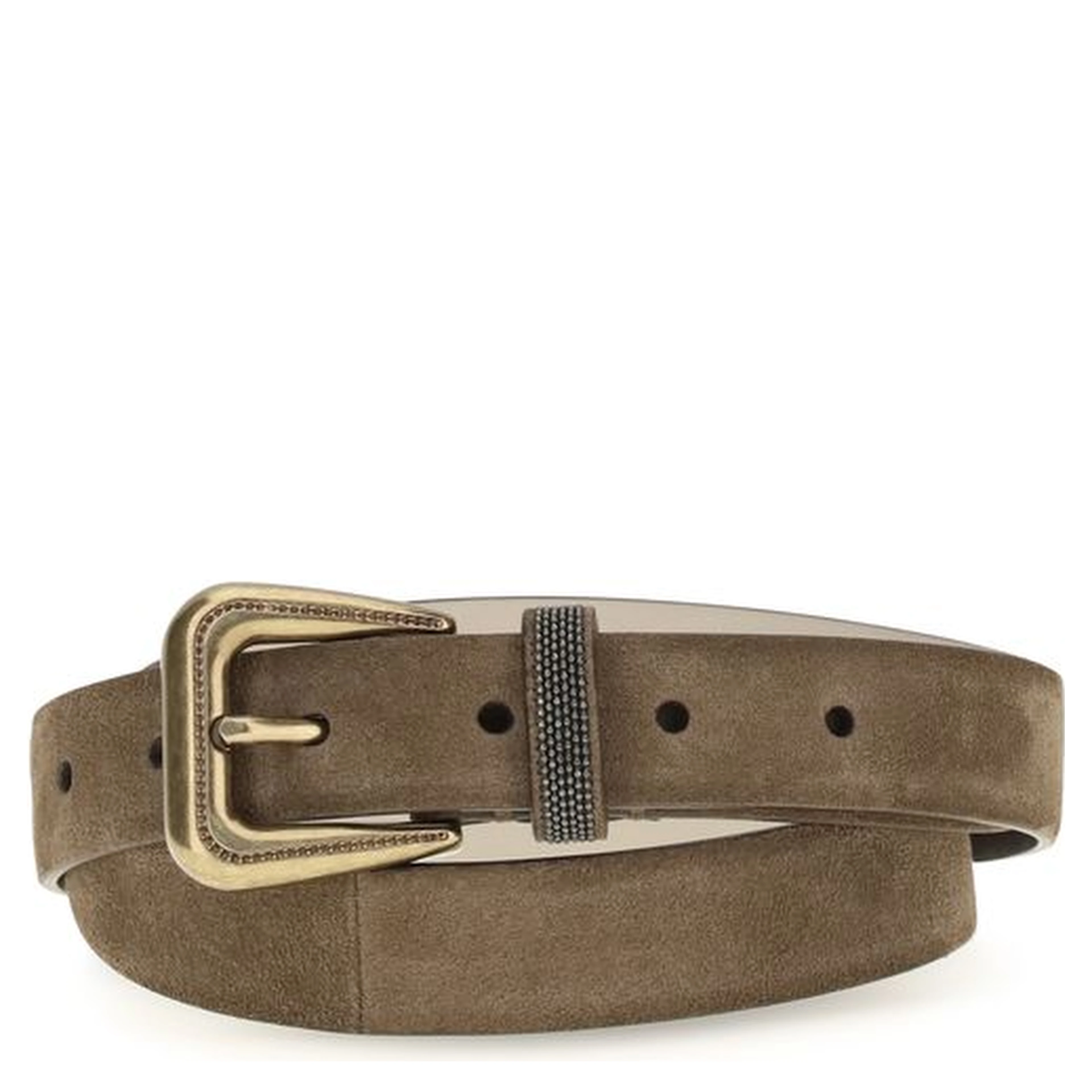 Brown Suede Leather Belt