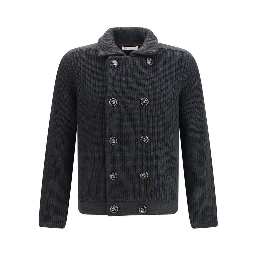 Gray Cashmere Cardigan