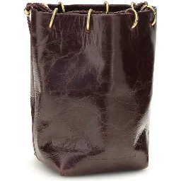 Brown Calf Leather Bos Taurus Backet Bag