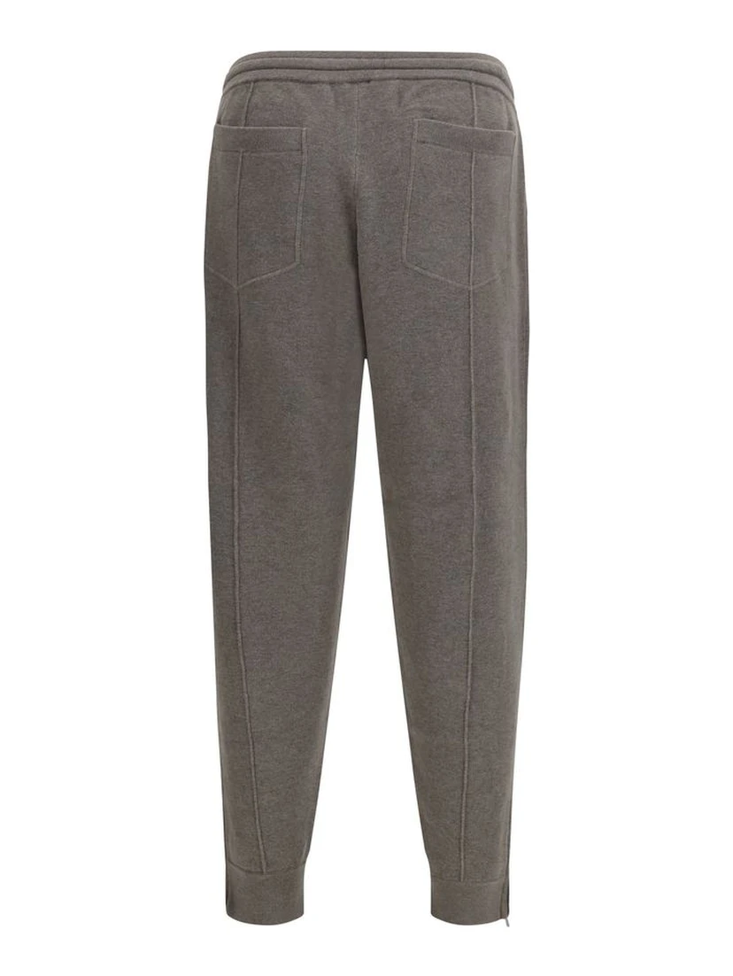 Bicolor Cashmere Athletic Pants