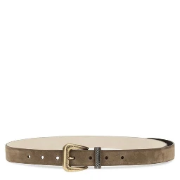 Brown Suede Leather Belt