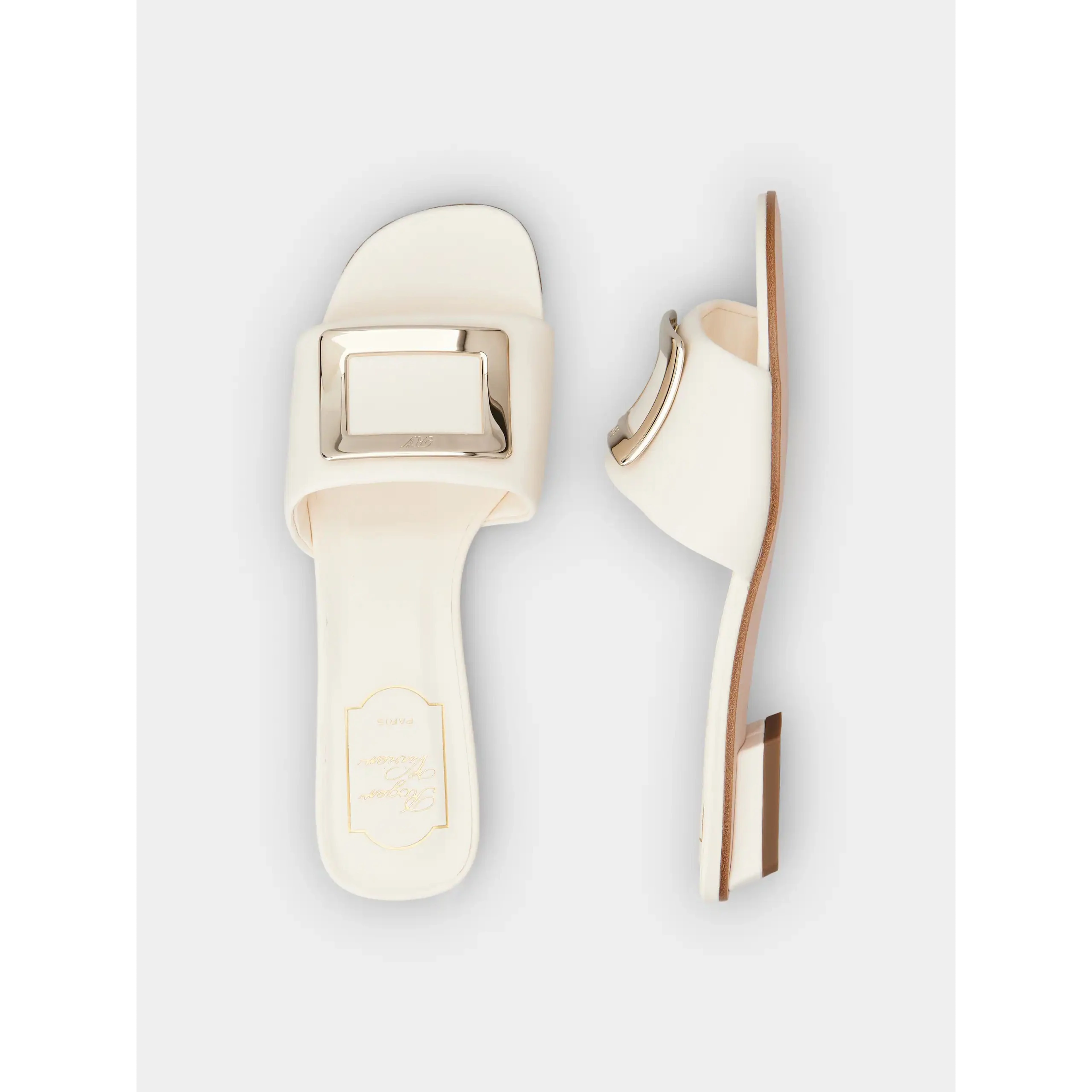 "Belle Vivier 20mm" heeled mules