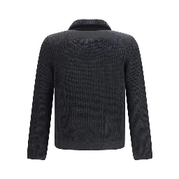 Gray Cashmere Cardigan