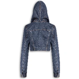 Denim hoodie jacket