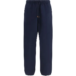 Blue Cotton Joggers (Workout Pants)