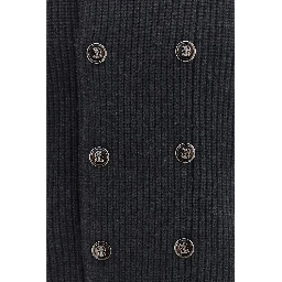 Gray Cashmere Cardigan