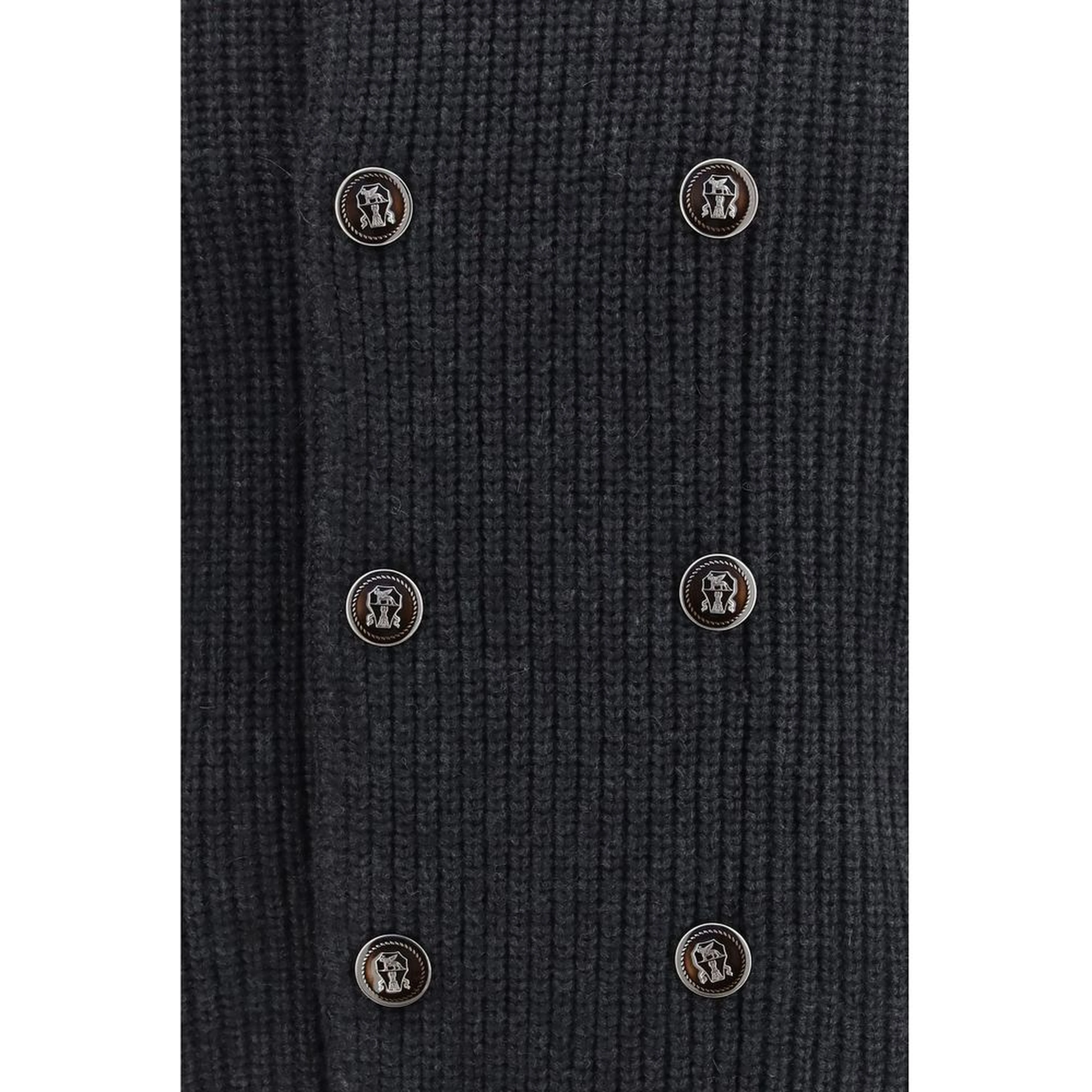 Gray Cashmere Cardigan