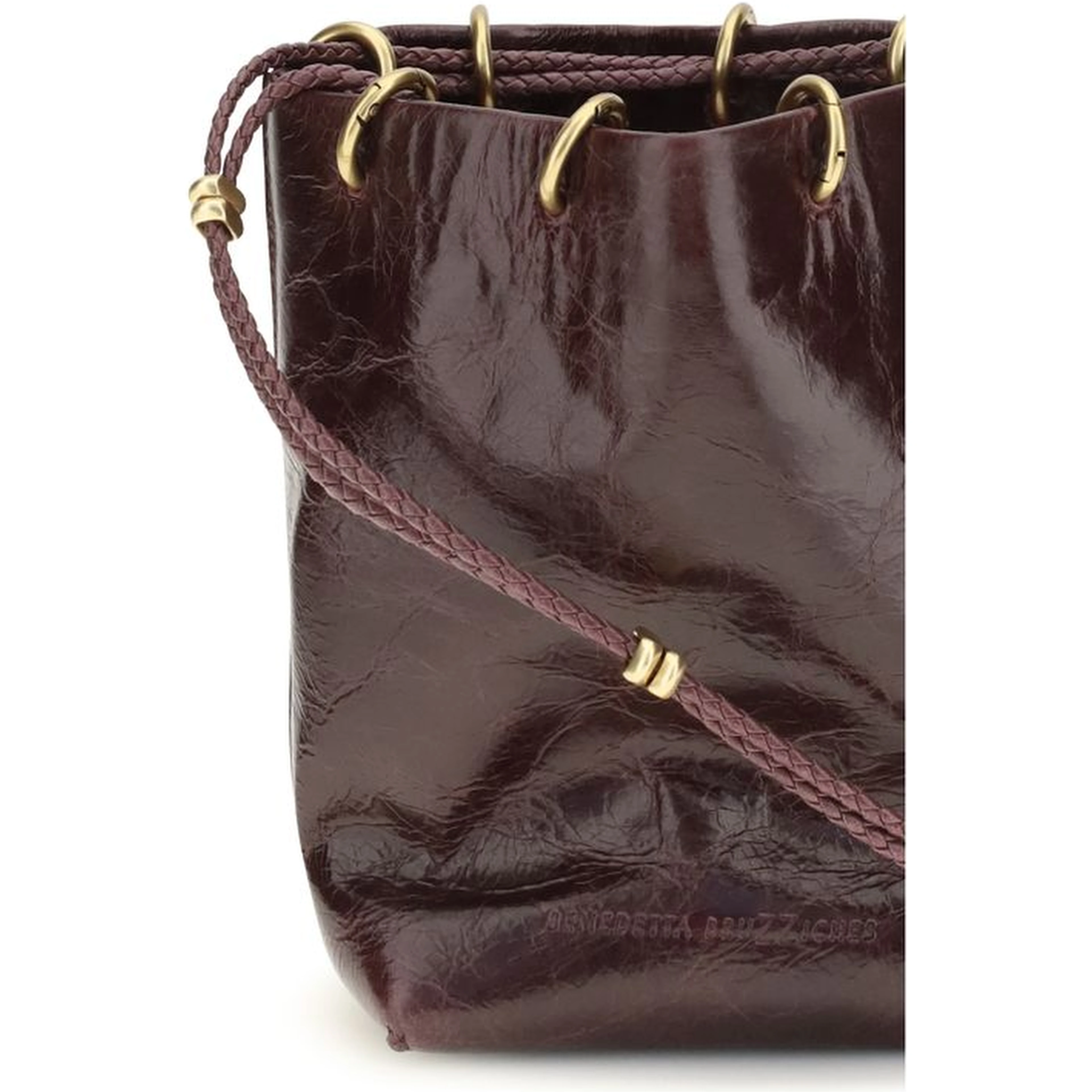 Brown Calf Leather Bos Taurus Backet Bag