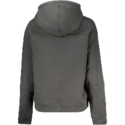 Black Polyester Men's Sweatshirt