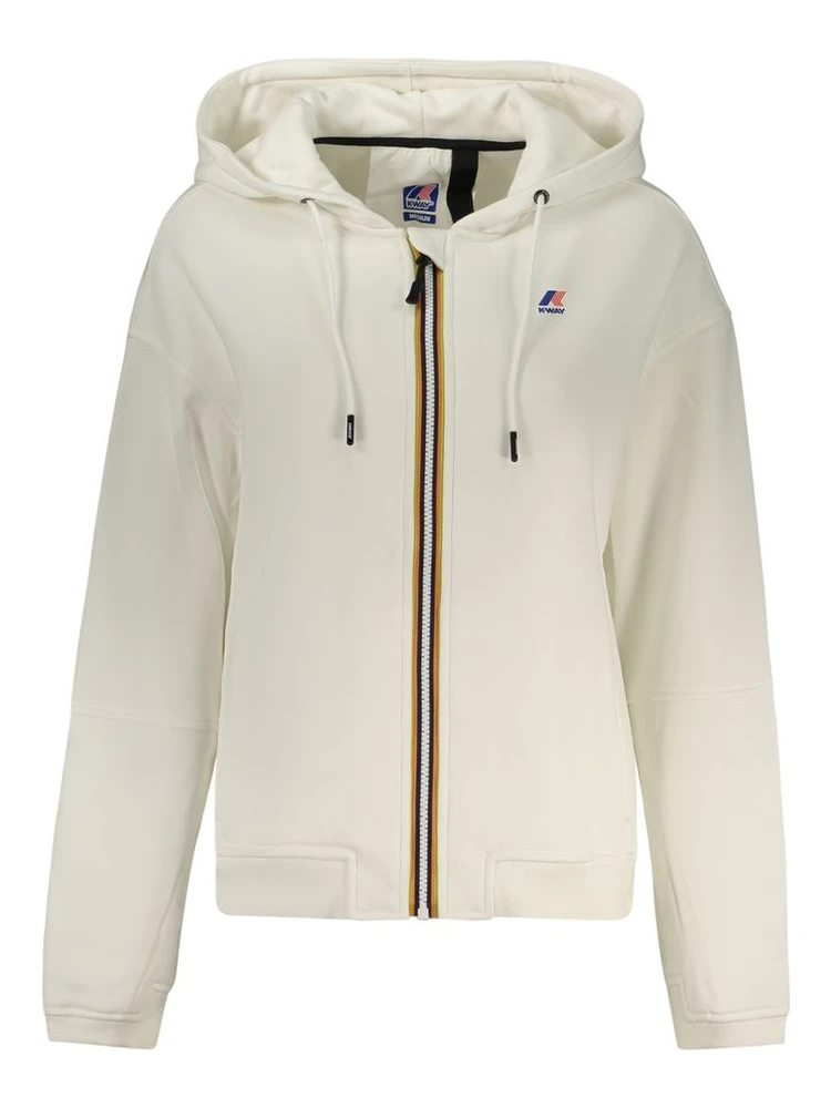 White Polyester Women's Sweatshirt