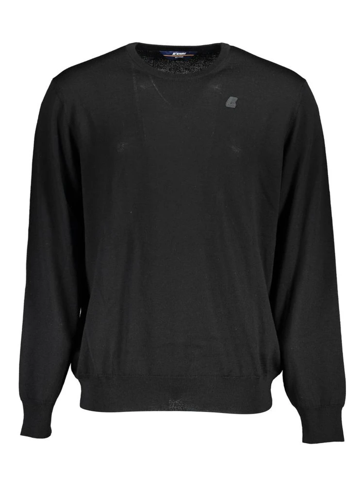 Black Wool Mens Sweater