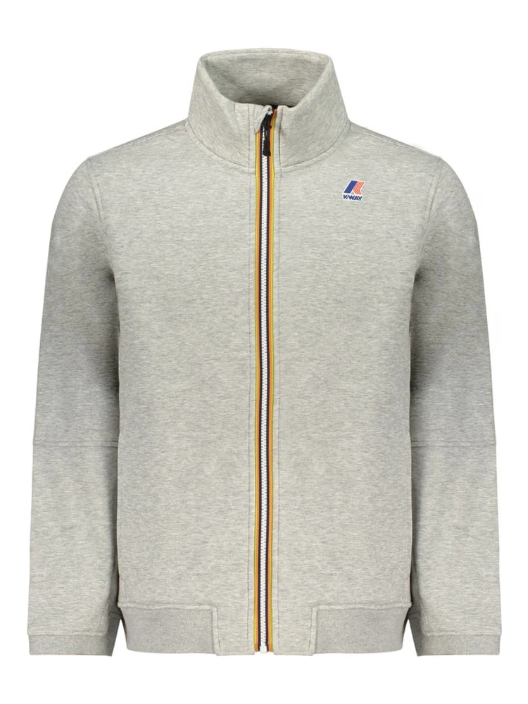 Gray Polyester Men's Sweatshirt
